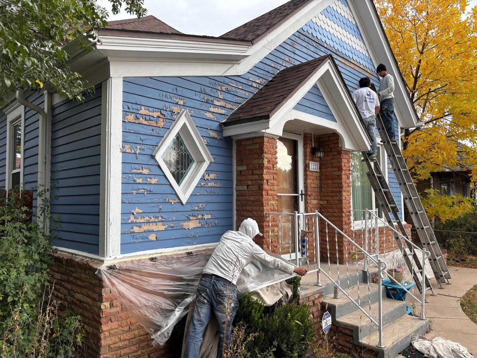 Exterior project before renovation
